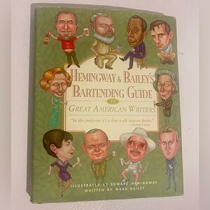 Cocktail Recipes. Bartending Guide to Great American Writers Book